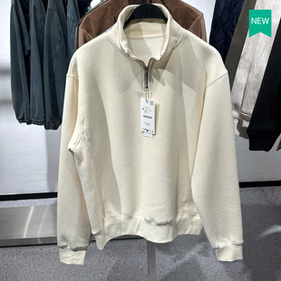 卫衣0761311 柜329 欧美简约半高领抓绒宽松长袖 男装 251 秋冬新款