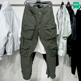 男装 新品 棉质宽松口袋饰工装 款 ZA5575472 柜529 水洗牛仔裤 春秋季