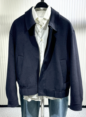 柜799！秋季新品男装羊毛呢短款衬衫式夹克拉链外套ZA5854404 401