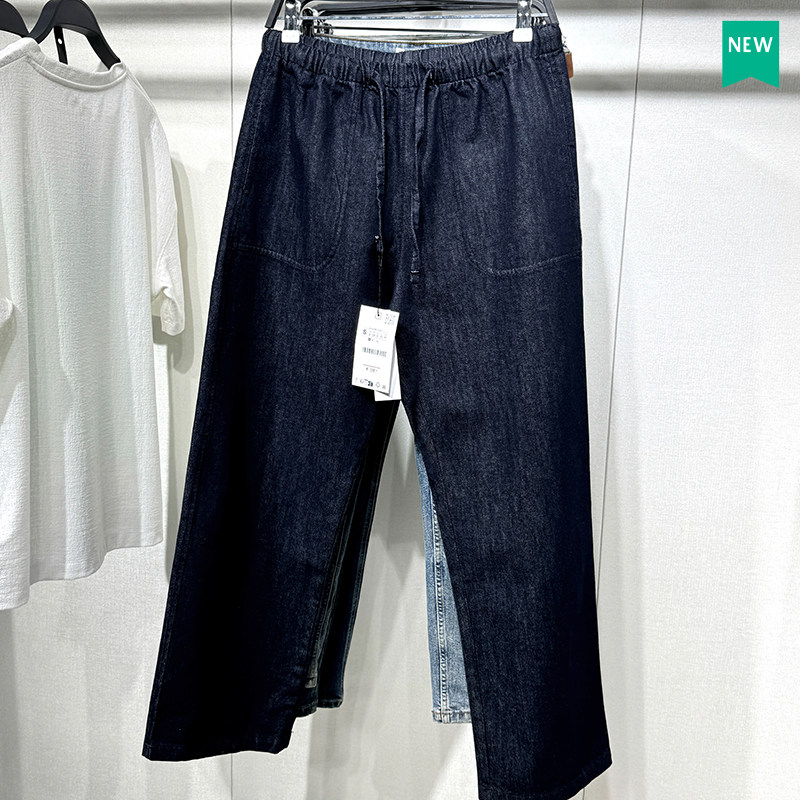 柜329！25秋季新品男装棉质慢跑裤腰宽松版型休闲牛仔裤1455305