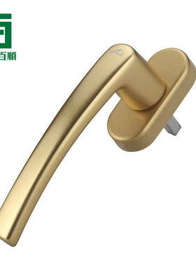 ROTO金黄色执手诺托内平开上悬塑钢门窗执手铝包木平开