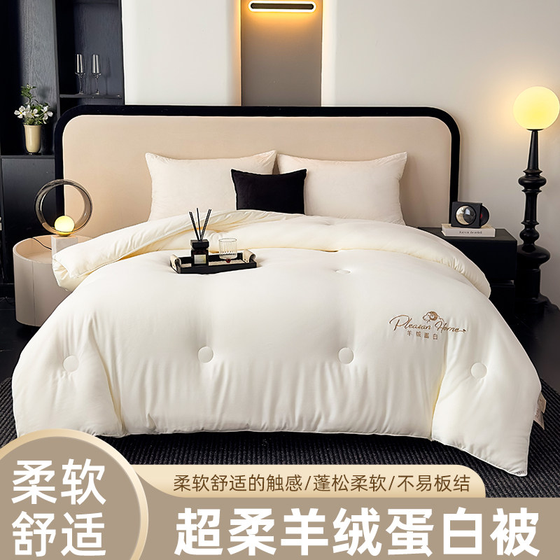 超软羊绒蛋白秋冬被子加厚保暖
