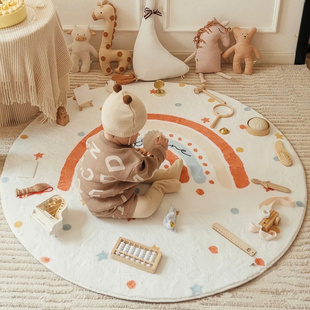 ins奶油风一周岁抓周用品套装 宝宝抓阄小孩生日全套道具布置地毯