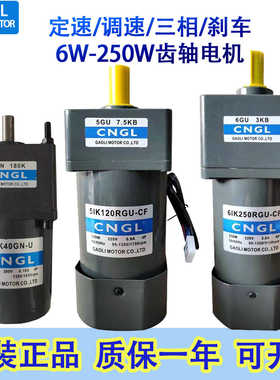 CNGL微型交流齿轮减速电机6W150W250W400W750W900W1800W调速马达
