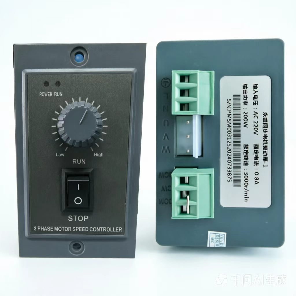 新款永磁电机控制器驱动器开关调速器60W120W200W