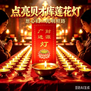 【点灯祈 幅】老师傅为客点灯正一道福运财运健康贵人家庭酥油灯