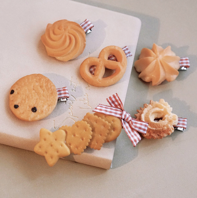 本守造原创手工曲奇饼发夹