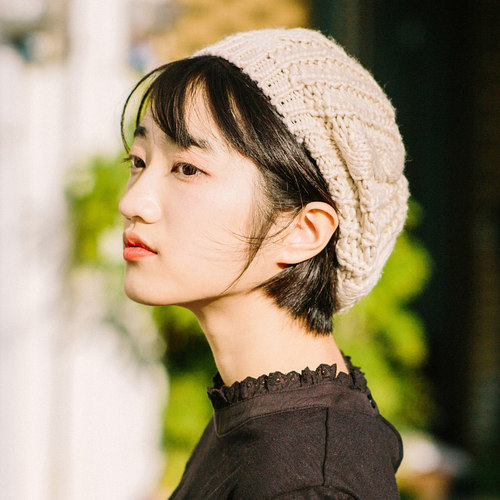 本守造基础款麻花毛线森系文艺