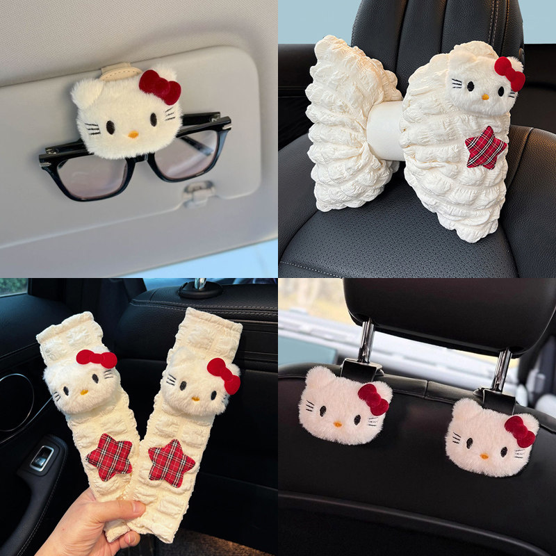 卡通Hellokitty汽车头枕护颈枕图片