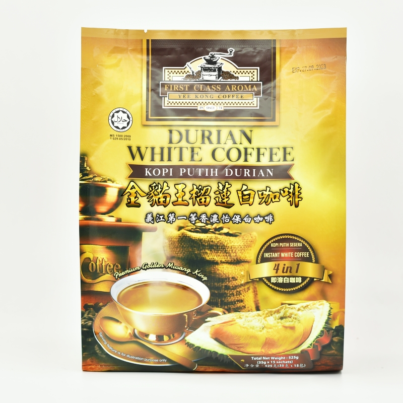 第一等义江马来西亚榴莲白咖啡