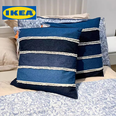 IKEA宜家马维宁牛仔布料垫套靠垫套沙发抱枕套 50x50cm方形