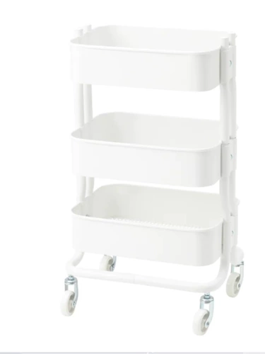 The Ikea Ikea Lashe Trolley с кастерами кухня для ванной комнаты