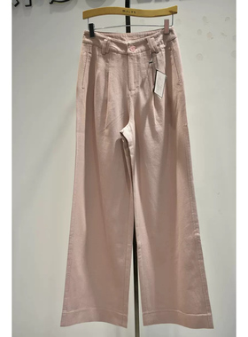 秋奕品牌女裤2026春夏新品66133时尚气质高腰舒适显瘦阔腿拖地裤