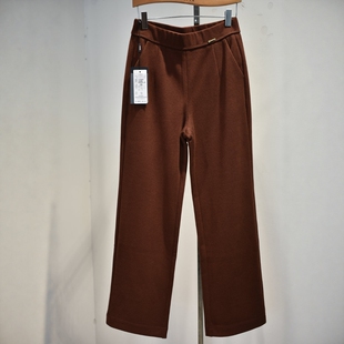 品牌女裤2026春季新款8863专柜时尚弹力腰垂感舒适职业阔腿裤