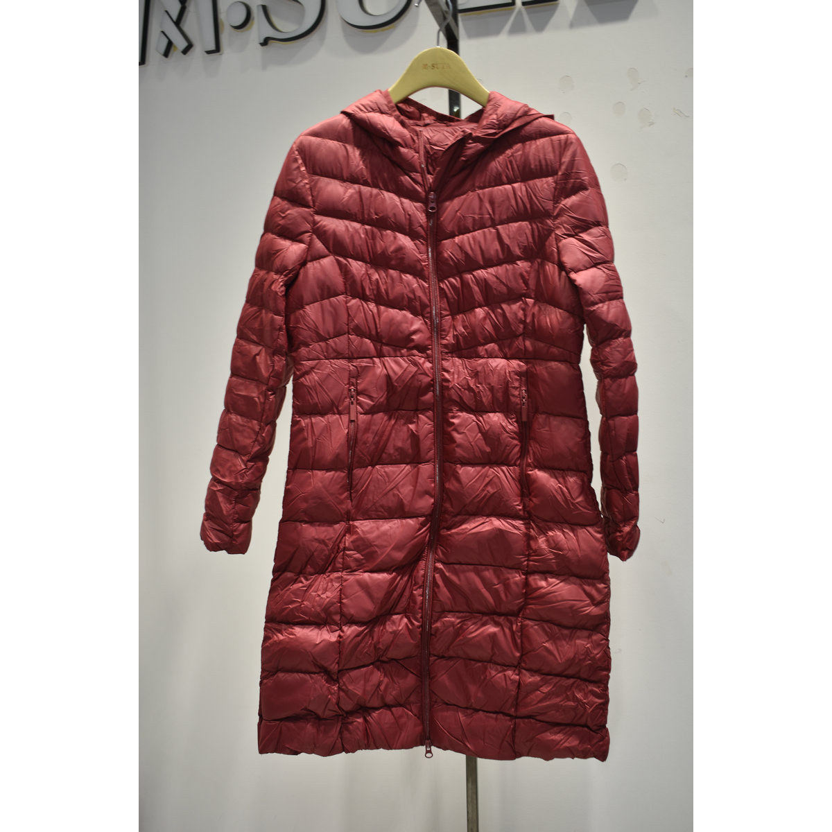 梦舒雅女装2025冬季新款69383111专柜新品时尚白鸭绒中长款羽绒服