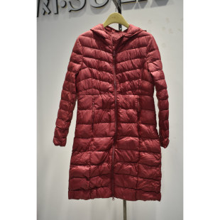 梦舒雅女装2025冬季新款69383111专柜新品时尚白鸭绒中长款羽绒服