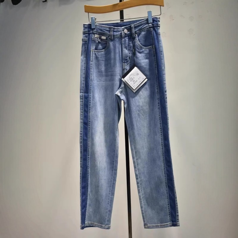 品牌女装女裤2026夏季63358专柜弹力修身时尚休闲直筒牛仔裤