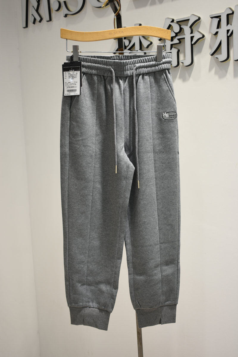 梦舒雅女裤2026春季专柜新品时尚休闲松紧腰弹力运动裤11388273