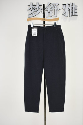 梦舒雅女裤2026春季专柜新品弹力腰时尚锥板萝卜裤19388388