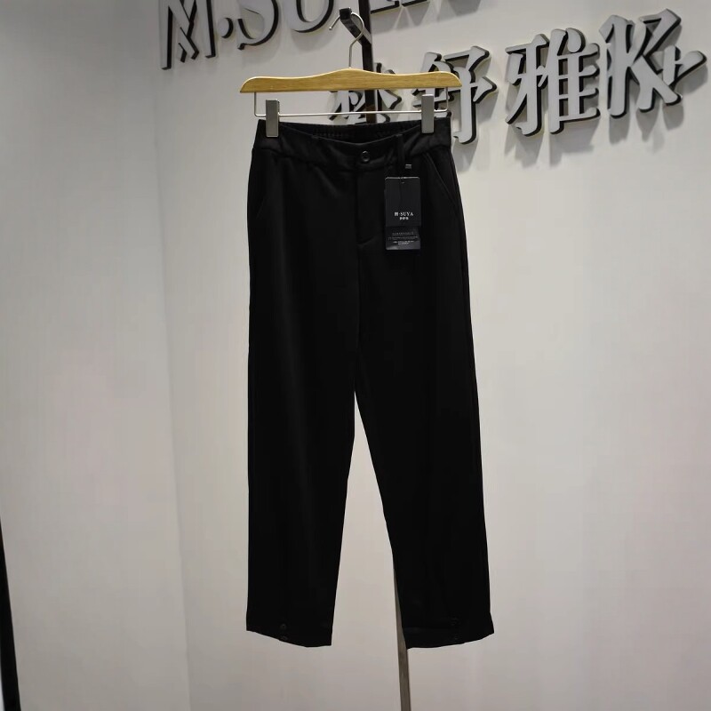 梦舒雅女裤2026春夏专柜新品时尚弹力舒适职业锥版直筒裤11388326