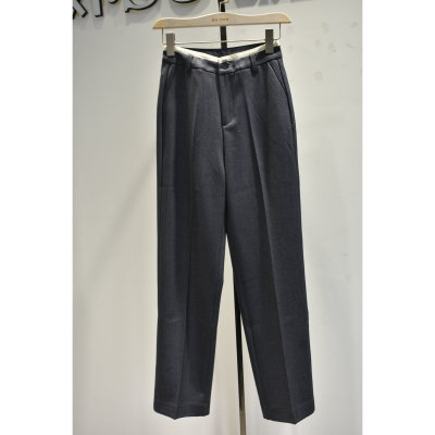 秋奕品牌女裤2026年春季新款66209显瘦舒适高腰时尚锥版西装裤