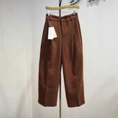 女裤 裤 2026春季 休闲带中缝直筒西装 9191专柜新品 时尚