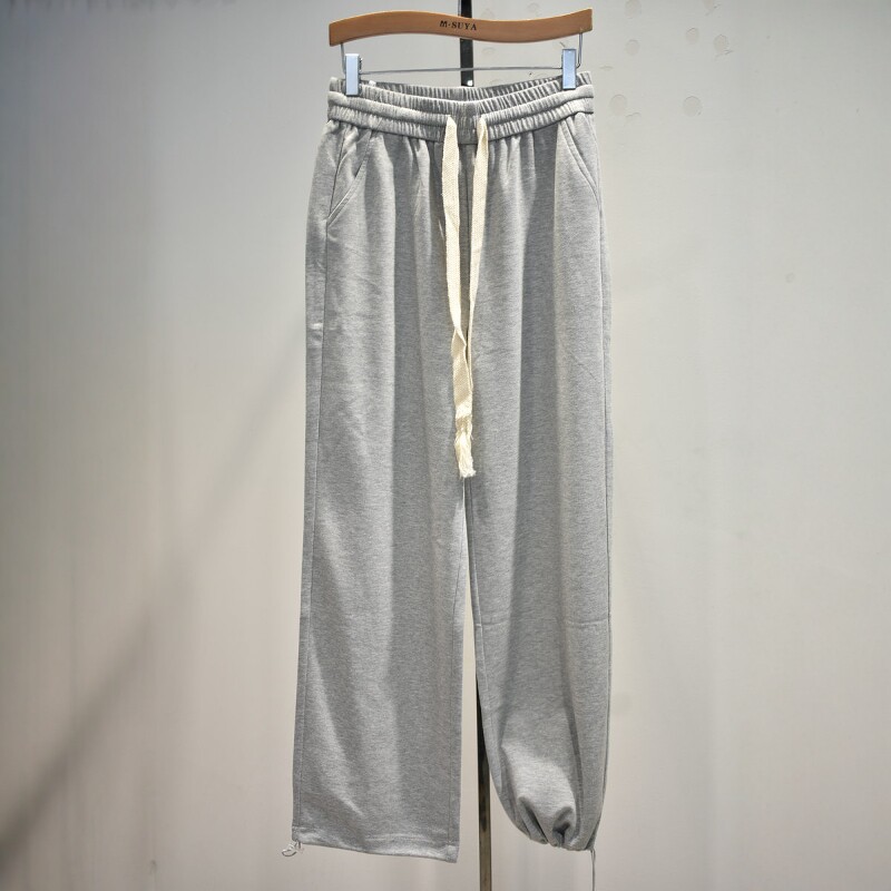 品牌女裤2026夏季新款M2118专柜运动时尚弹力松紧腰阔腿裤