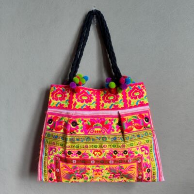 云南民族风绣花包时尚包包女士包手提包刺绣包单肩两用大容量包