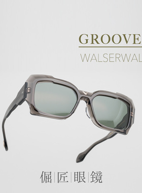 倔匠眼镜GROOVER日本手工制 WALSERWALD立体切割厚板材大方框墨镜
