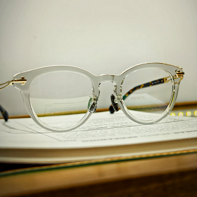 倔匠眼镜日本手工作板材波士顿框