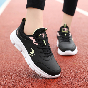 乔尼丹莱跑鞋女款革面防泼水防滑耐磨轻便休闲运动鞋跑步鞋女鞋子