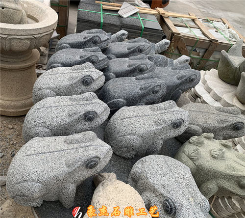中式庭院水池景观雕刻喷泉