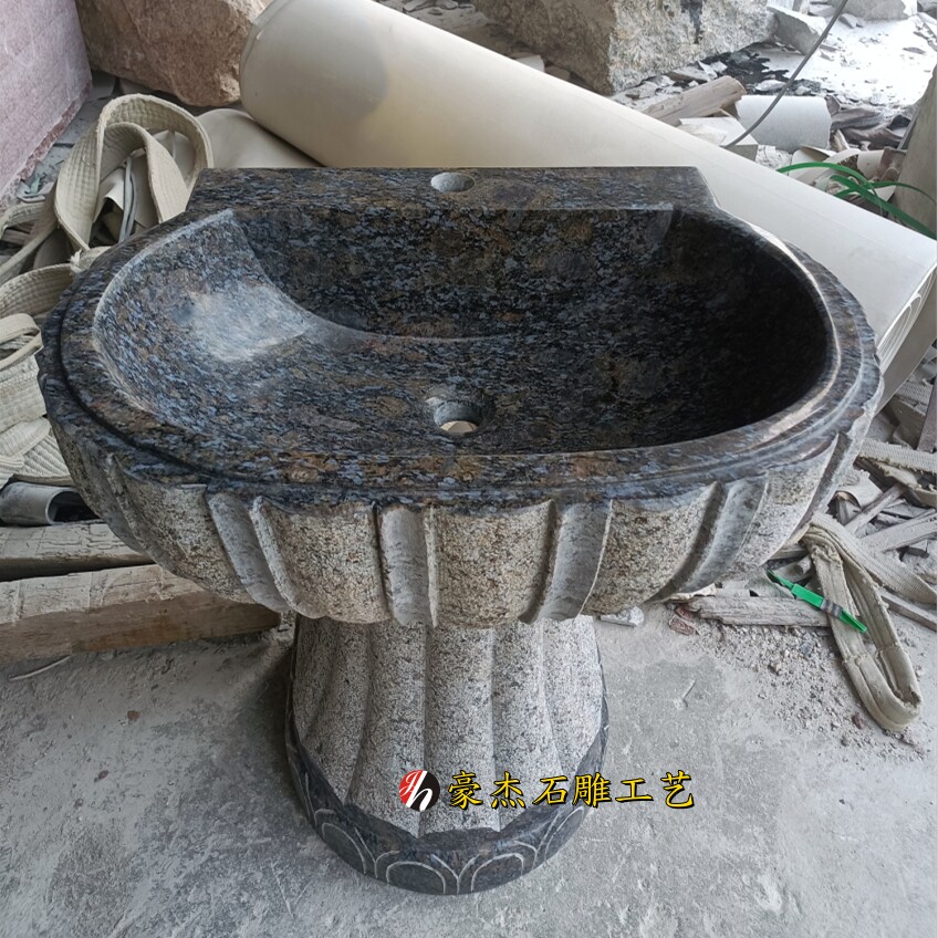 别墅庭院石盆花岗岩天然石材