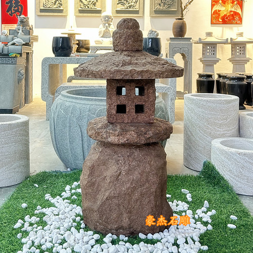 仿古复古日式石灯笼雕装饰品