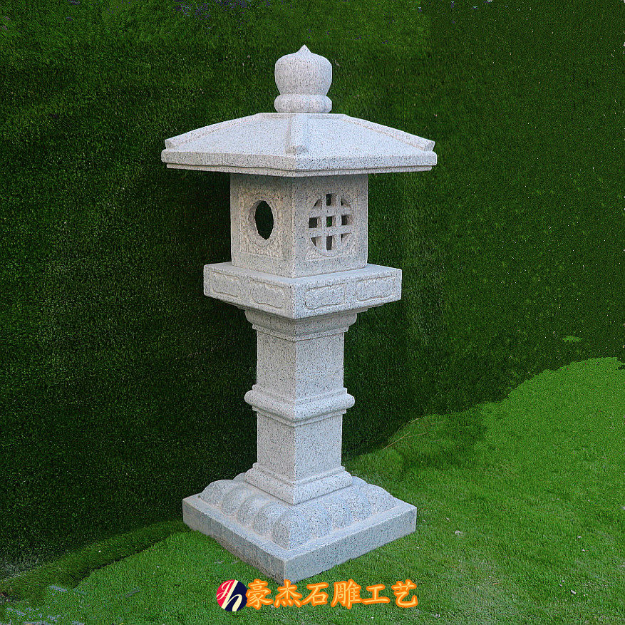 天然石头灯复古户外花园日式庭院石雕灯笼装饰摆件园林景观石灯笼