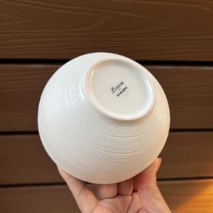 陆家纯手工精致家用釉下彩5寸吃饭碗高档拉丝磨砂特别好看米饭碗