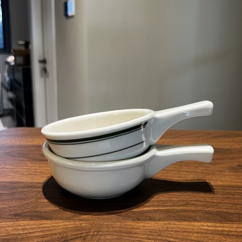 代购美式带把手韩式米酒碗陶瓷宝宝辅食水果早餐燕麦酸奶碗打蛋碗