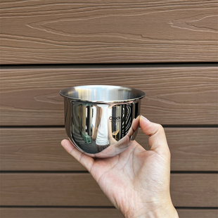 18/10不锈钢加厚实心捣蒜器石臼子捣碎罐家用研磨器药盅压蒜泥器