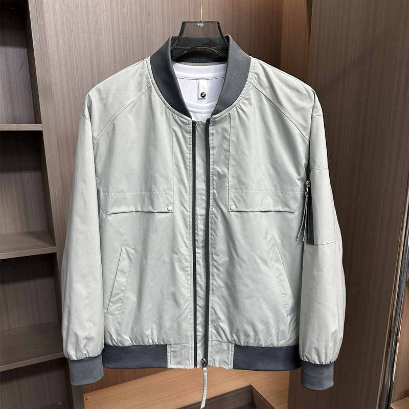 2026新款春秋季棒球领夹克男士韩版简约秋季休闲时尚外套男款上衣
