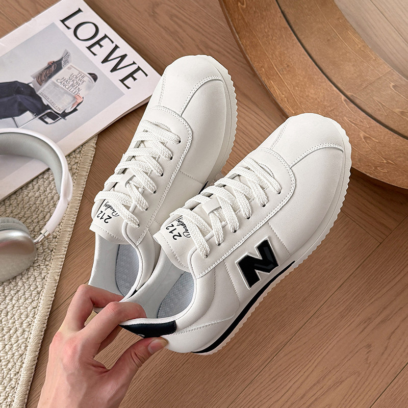 纽巴仑2026新款秋冬时尚百搭N字鞋平底轻便耐磨休闲运动鞋情侣款