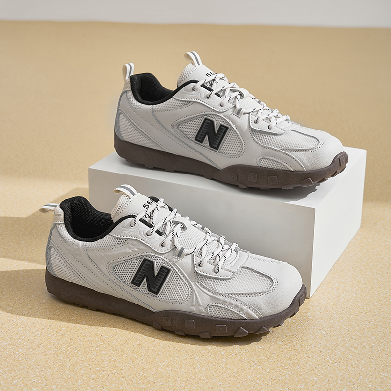 新百伦2025秋冬时尚潮流韩系休闲板鞋情侣舒适耐磨轻便运动板鞋男