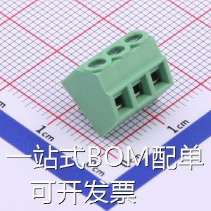 DG381S-3.81-03P-14-00A(H)螺钉式接线端子 3.81mm 1x3P排数:1