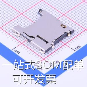 TF-109 SD卡连接器 自弹式 MicroSD卡(TF卡) 卡座 外焊 原装现货