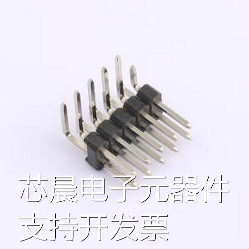 PH2.54-07-05PWS 排针 2x5P 间距:2.54mm 方针 弯插 插件,P=2.54m