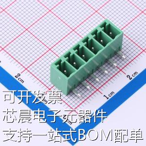 MX15EDGR-3.81-GN01-06P-Cu-A插拔式接线端子 3.81mm 1x6P排数: