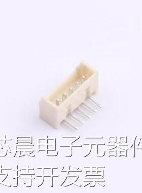 BX-MX1.25-5PWZ 线对板针座 1x5P 间距:1.25mm 弯插 弯插,P=1.25m