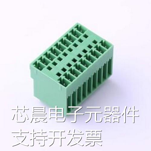 KF2EDGVH-3.81-2*9P 插拔式接线端子 3.81mm 插件,P=3.81mm原装现