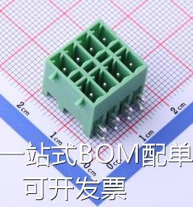 KF2EDGKRG-3.81-2*4P 插拔式接线端子 3.81mm 2x4P 排数:2 每排P