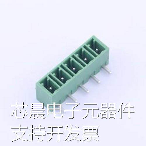 DB1ERC-5.08-5P-GN 插拔式接线端子 5.08mm 1x5P 排数:1 每排P数: