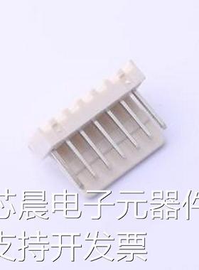 HC-2510-7AW 线对板针座 1x7P 间距:2.54mm 弯插 弯插,P=2.54mm原